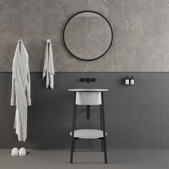 Раковина с консолью Abber Bequem 50 см AC2130 - фото 5