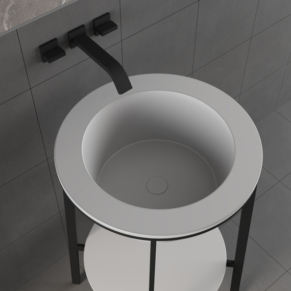 Раковина с консолью Abber Bequem 50 см AC2130 - фото 6