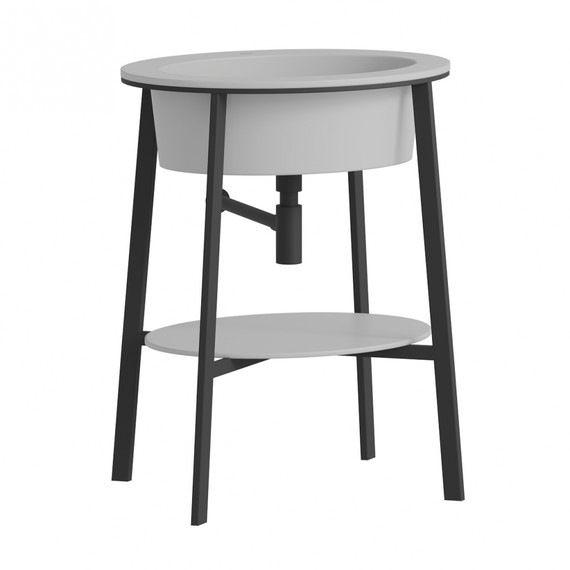 Раковина с консолью Abber Bequem 70 см AC2131MW, белый матовый - фото 2