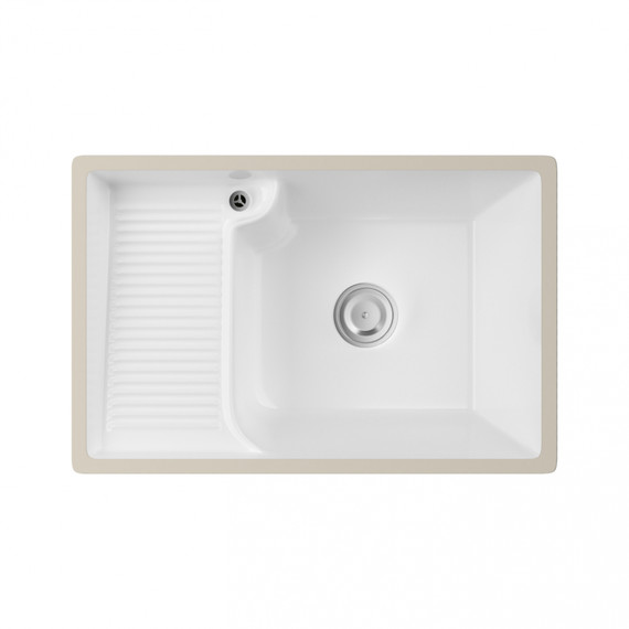 Раковина над стиральной машиной ABBER Rechteck 64 см AC2226L - фото 4