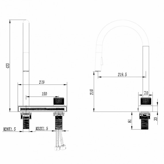 Смеситель для кухни Abber Wasser Kreis AF8114SP, сатин - фото 3