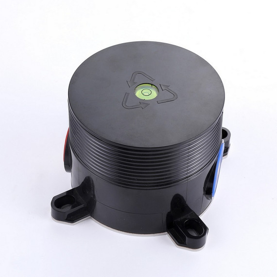 Смеситель для ванны Abber Wasser Kreis AF8115BN (со скрытой частью) чёрный матовый - фото 4