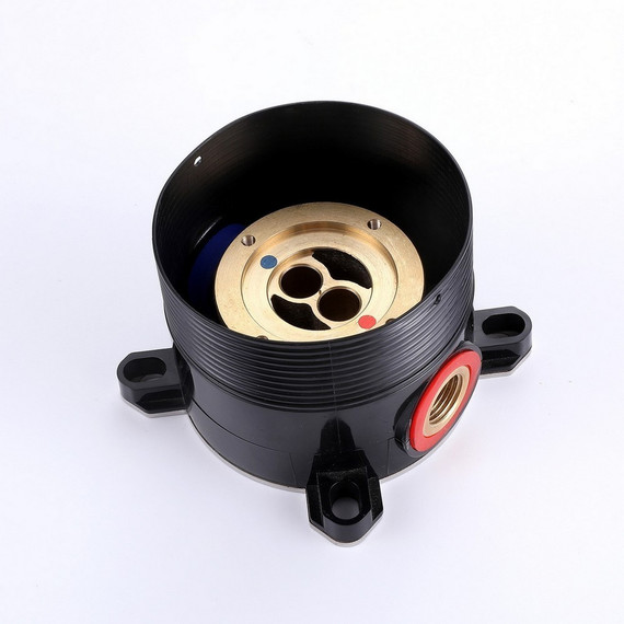 Смеситель для ванны Abber Wasser Kreis AF8115BN (со скрытой частью) чёрный матовый - фото 5