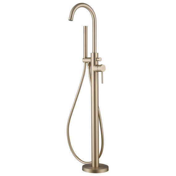 Смеситель для ванны Abber Wasser Kreis AF8115GN (со скрытой частью) золото матовое - фото 