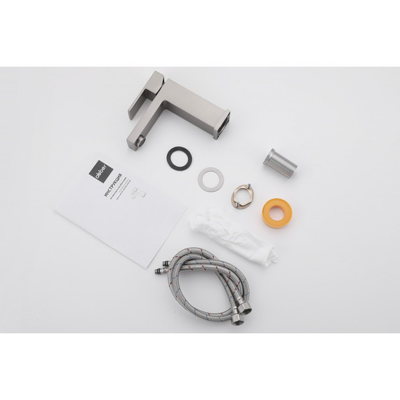 Смеситель для раковины Abber Daheim AF8210SP, сатин - фото 5