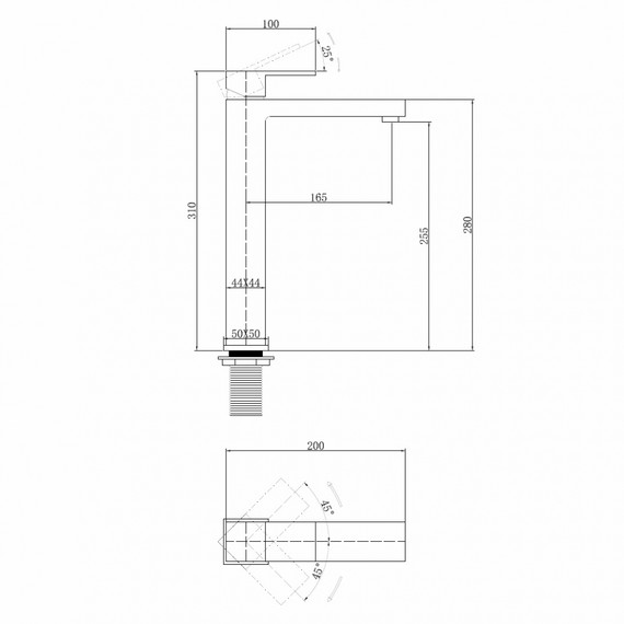 Смеситель для раковины высокий Abber Daheim AF8211W, белый матовый - фото 6
