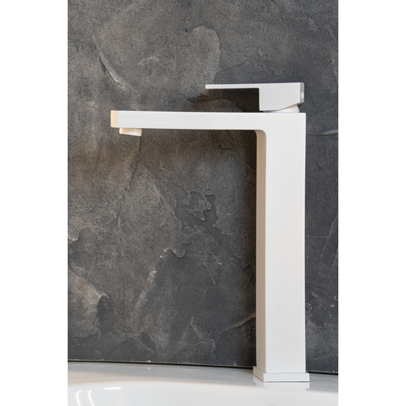 Смеситель для раковины высокий Abber Daheim AF8211W, белый матовый - фото 3