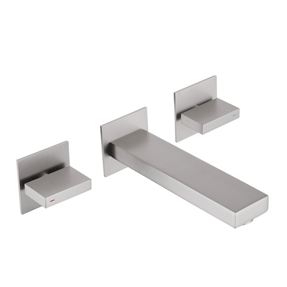 Смеситель для раковины настенный Abber Daheim AF82122SP (со скрытой частью) сатин - фото 