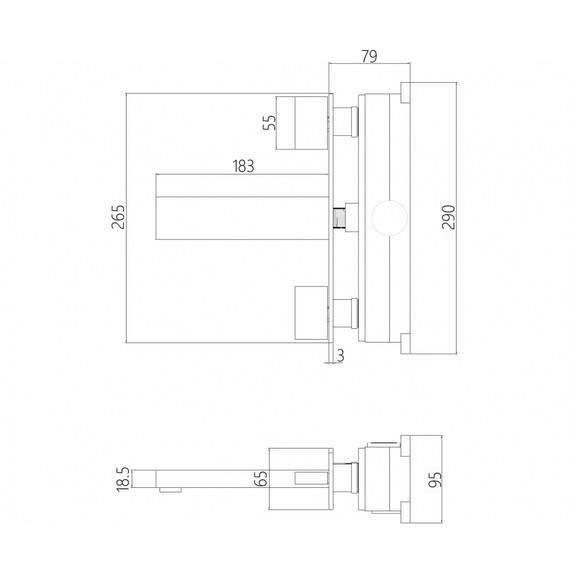 Смеситель для раковины настенный Abber Daheim AF82122W (со скрытой частью) белый матовый - фото 4