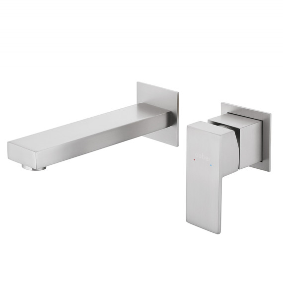 Смеситель для раковины настенный Abber Daheim AF8212SP (со скрытой частью) сатин - фото 