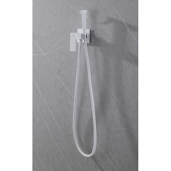 Набор для гигиенического душа Abber Daheim AF8226W (со скрытой частью) белый матовый - фото 3