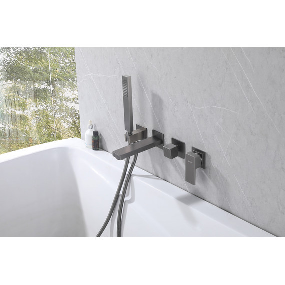 Смеситель для ванны Abber Daheim AF8230NG, никель - фото 3