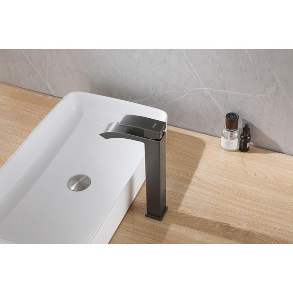 Смеситель для раковины высокий Abber Wasserfall AF8611NG, никель - фото 2