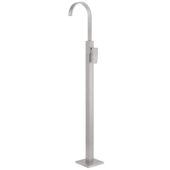 Смеситель для раковины напольный Abber Wasserfall AF8640SP (со скрытой частью) сатин - фото 