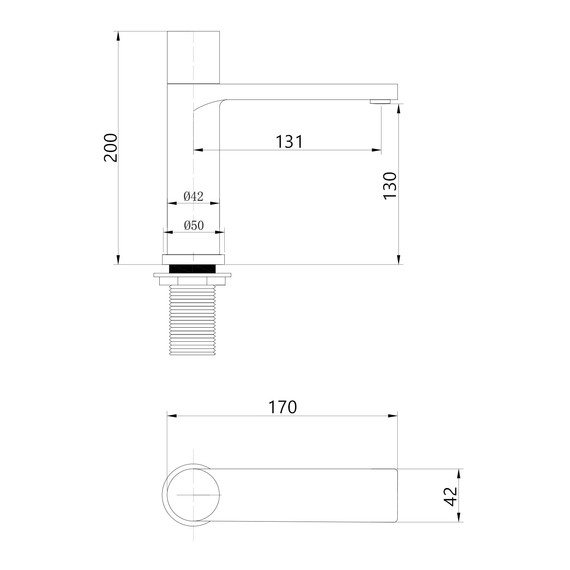 Смеситель для раковины Abber Rund AF8710SP, сатин - фото 4