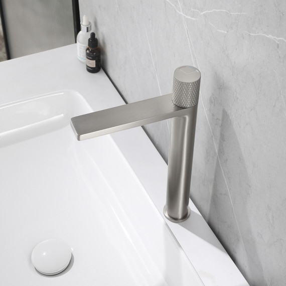 Смеситель для раковины высокий Abber Rund AF8711SP, сатин - фото 2