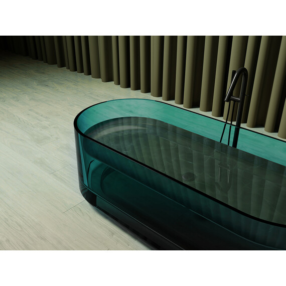 Ванна прозрачная Abber Kristall 170x75 см AT9708Aquamarin, бирюзовый - фото 5