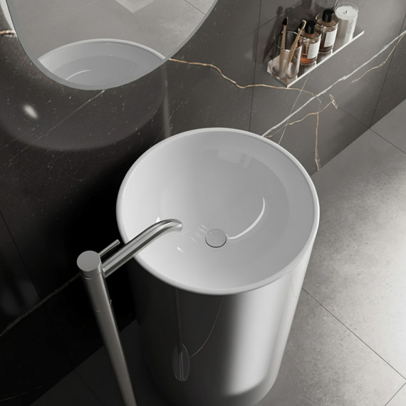 Раковина напольная Abber Bequem 46 см AC2133 - фото 4