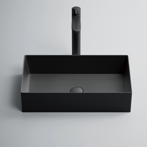 Раковина-чаша Abber Rechteck 60 см AC2220MB, чёрный матовый - фото 5