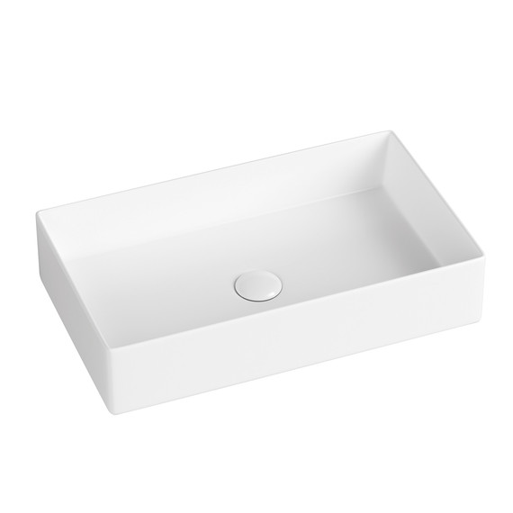 Раковина-чаша Abber Rechteck 60 см AC2220MW, белая матовая - фото 