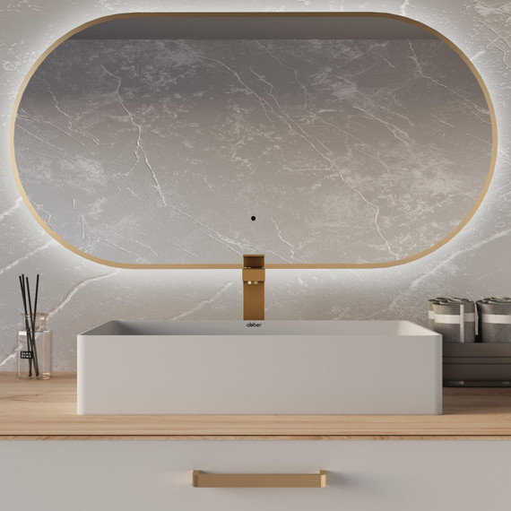 Раковина-чаша Abber Rechteck 60 см AC2220MW, белая матовая - фото 3