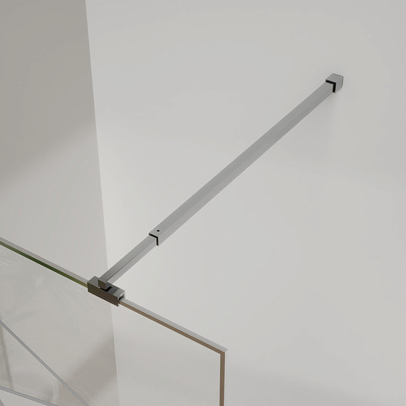 Душевая перегородка Azario Walk-in 90 см AZ-271-90-BGL-CGP (стекло 8 мм) золото брашированное/узор - фото 6