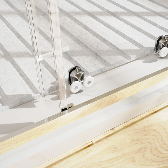 Душевая дверь Azario Tokyo 170 см AZ-362K2-170-MB-CL, чёрный матовый/прозрачное - фото 5