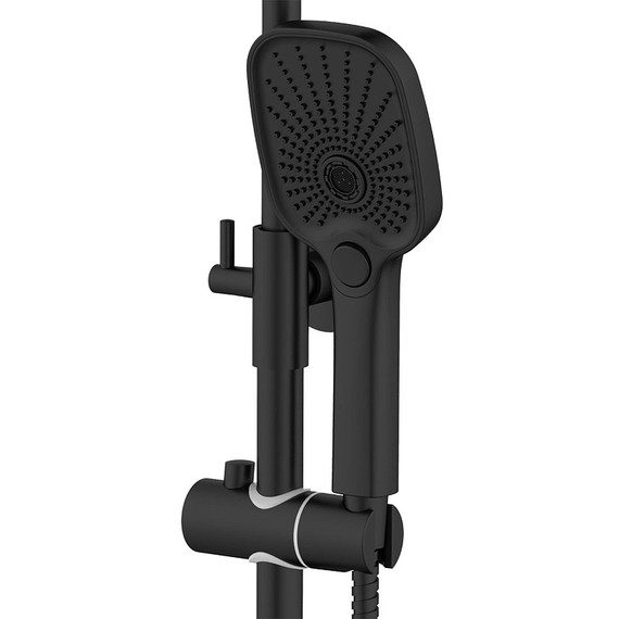 Душевая стойка Azario Conda AZ-K2311B, чёрный матовый - фото 4