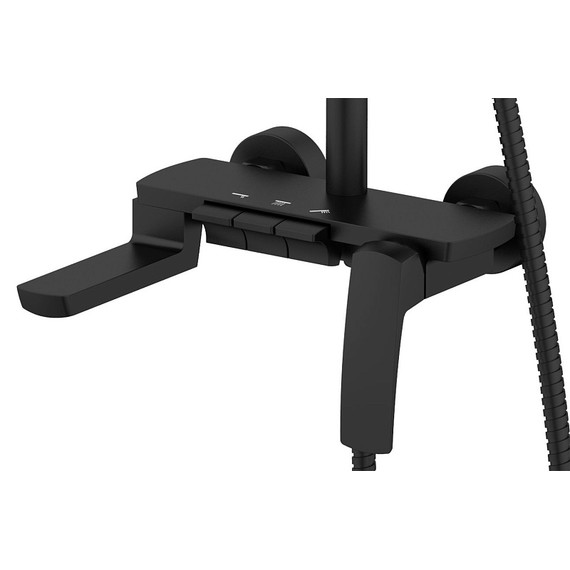 Душевая стойка Azario Conda AZ-K2311B, чёрный матовый - фото 2