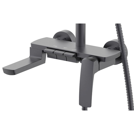 Душевая стойка Azario Conda AZ-K2311GR, графит - фото 3