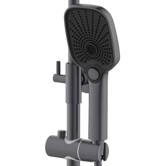 Душевая стойка Azario Conda AZ-K2311GR, графит - фото 4