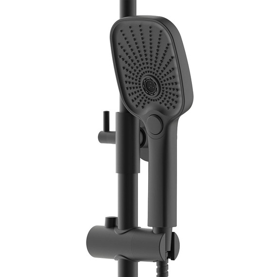 Душевая стойка Azario Escaro AZ-K2374B, чёрный матовый - фото 4