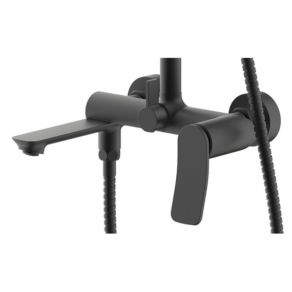 Душевая стойка Azario Escaro AZ-K2374B, чёрный матовый - фото 3