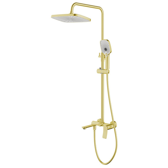 Душевая стойка Azario Escaro AZ-K2374MG, золото матовое - фото 