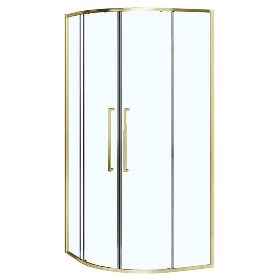 Душевое ограждение Azario SHANGHAI 80x80 см AZ-S43-80-BGL-CL, золото брашированное/прозрачное - фото 