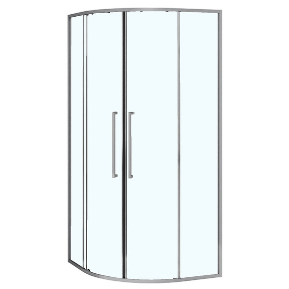 Душевое ограждение Azario SHANGHAI 80x80 см AZ-S43-80-MGR-CL, графит матовый/прозрачное - фото 