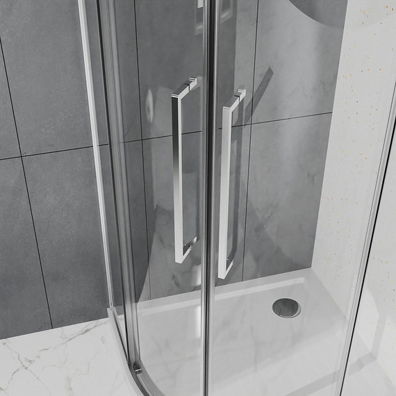 Душевое ограждение Azario SHANGHAI 80x80 см AZ-S43-80-MGR-CL, графит матовый/прозрачное - фото 2