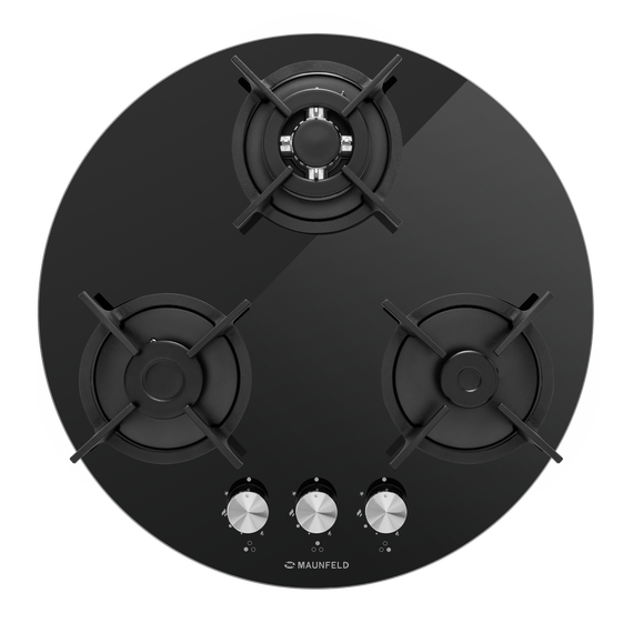 Газовая варочная поверхность Maunfeld EGHG.43.23CB/G (чёрное стекло) - фото 