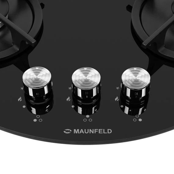 Газовая варочная поверхность Maunfeld EGHG.43.23CB/G (чёрное стекло) - фото 6