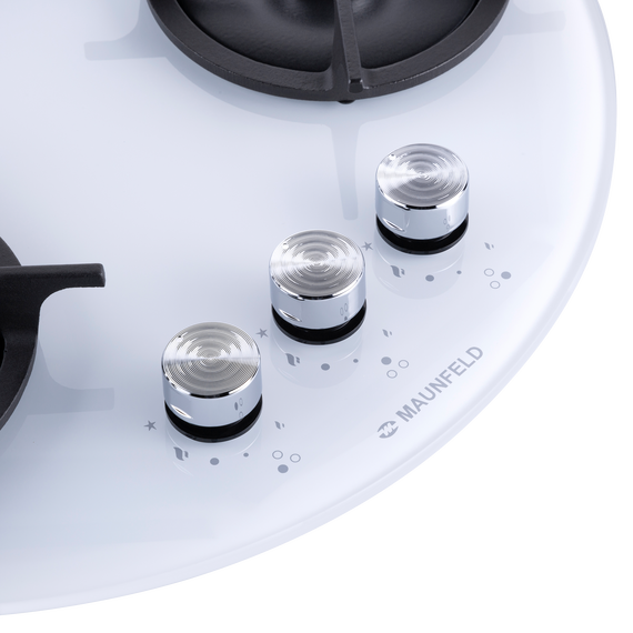 Газовая варочная поверхность Maunfeld EGHG.43.23CW/G (белое стекло) - фото 12