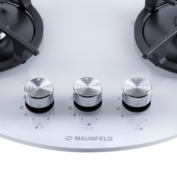 Газовая варочная поверхность Maunfeld EGHG.43.23CW/G (белое стекло) - фото 3