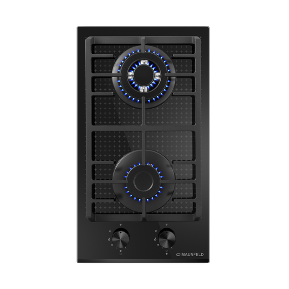 Газовая варочная поверхность Maunfeld EGHG.32.73CB2/G (чёрное стекло) - фото 