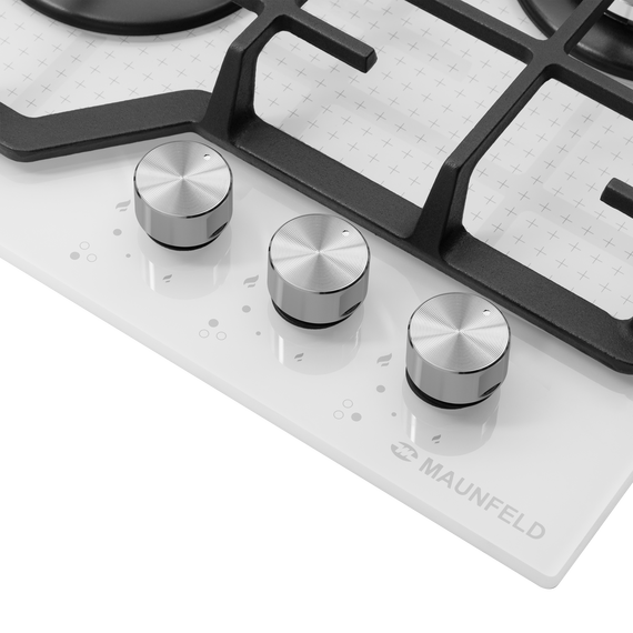 Газовая варочная поверхность Maunfeld EGHG.43.73CW/G (белое стекло) - фото 11