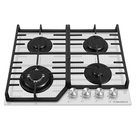 Газовая варочная поверхность Maunfeld EGHG.64.73CW/G (белое стекло) - фото 8