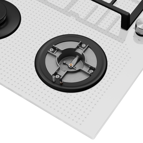 Газовая варочная поверхность Maunfeld EGHG.64.73CW/G (белое стекло) - фото 9