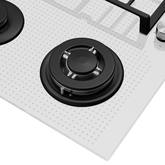 Газовая варочная поверхность Maunfeld EGHG.64.73CW/G (белое стекло) - фото 3