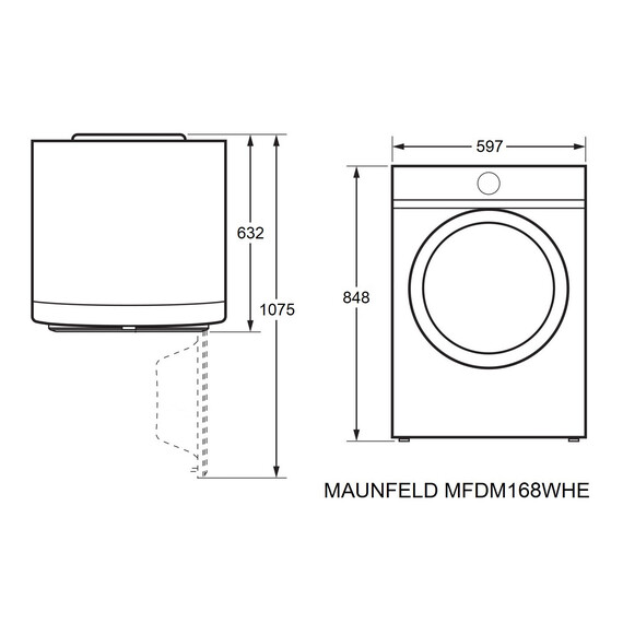 Сушильная машина Maunfeld MFDM168WHE - фото 18