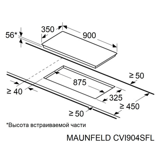 Индукционная варочная поверхность Maunfeld CVI904SFLLGR - фото 7