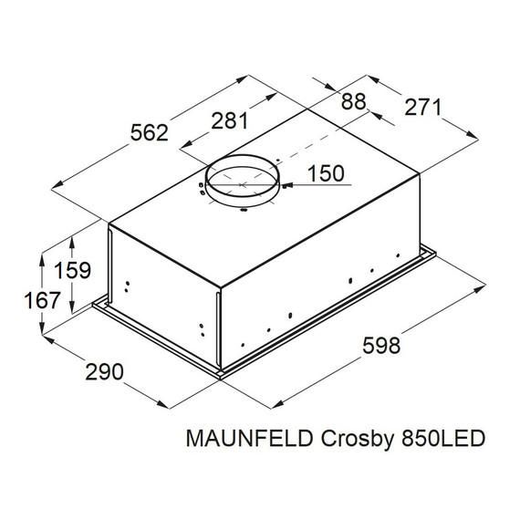 Вытяжка Maunfeld Crosby 850LED чёрный - фото 10