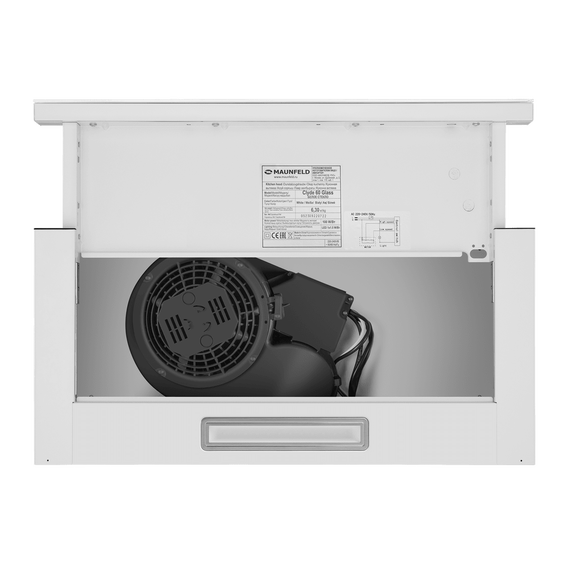 Вытяжка Maunfeld Clyde 60 Glass White (белое стекло) - фото 6